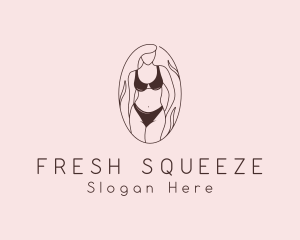 Sexy Woman Lingerie logo design