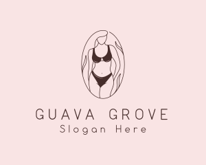 Sexy Woman Lingerie logo design