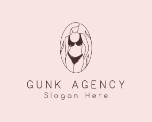 Sexy Woman Lingerie logo design