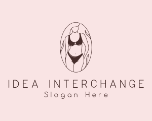 Sexy Woman Lingerie logo design