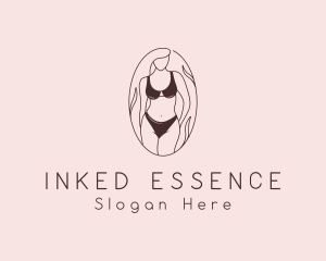 Sexy Woman Lingerie logo design