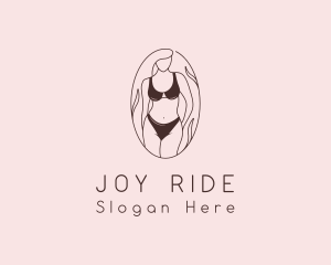 Sexy Woman Lingerie logo design