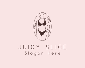 Sexy Woman Lingerie logo design