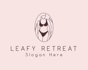 Sexy Woman Lingerie logo design