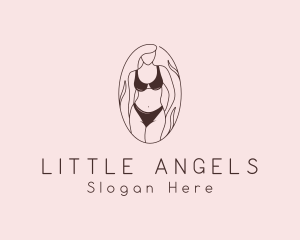 Sexy Woman Lingerie logo design