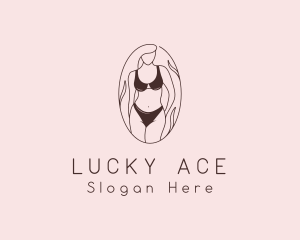 Sexy Woman Lingerie logo design