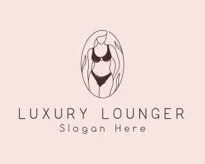 Sexy Woman Lingerie logo design