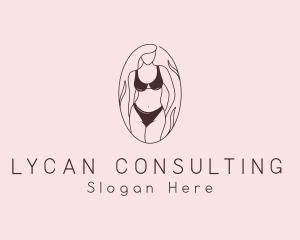 Sexy Woman Lingerie logo design