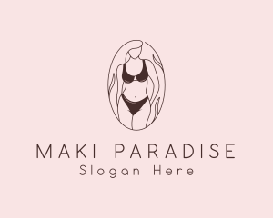 Sexy Woman Lingerie logo design