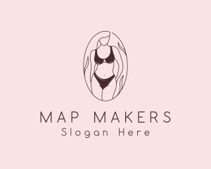 Sexy Woman Lingerie logo design