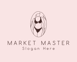 Sexy Woman Lingerie logo design