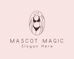 Sexy Woman Lingerie logo design