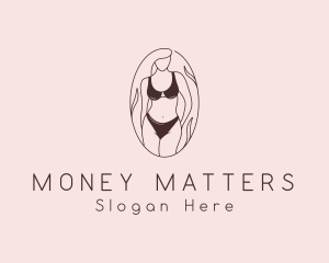 Sexy Woman Lingerie logo design