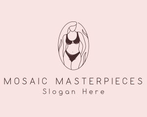 Sexy Woman Lingerie logo design