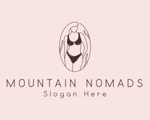 Sexy Woman Lingerie logo design