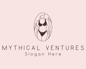 Sexy Woman Lingerie logo design