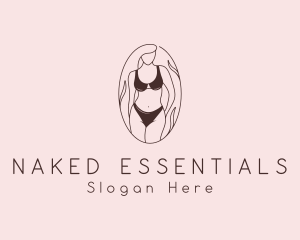 Sexy Woman Lingerie logo design