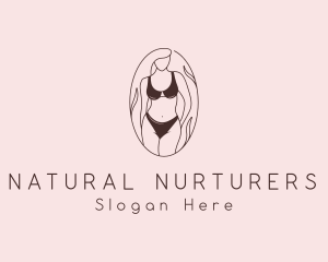 Sexy Woman Lingerie logo design