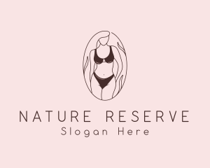 Sexy Woman Lingerie logo design