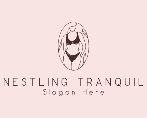 Sexy Woman Lingerie logo design