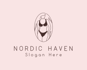 Sexy Woman Lingerie logo design