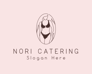 Sexy Woman Lingerie logo design