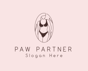 Sexy Woman Lingerie logo design