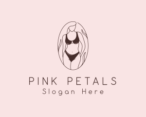 Sexy Woman Lingerie logo design