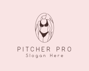 Sexy Woman Lingerie logo design