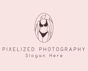 Sexy Woman Lingerie logo design