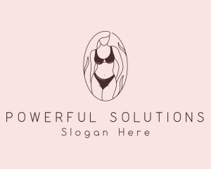 Sexy Woman Lingerie logo design