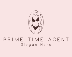 Sexy Woman Lingerie logo design