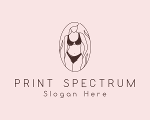 Sexy Woman Lingerie logo design