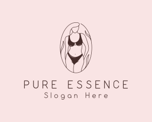 Sexy Woman Lingerie logo design