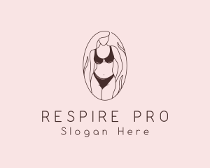 Sexy Woman Lingerie logo design