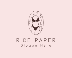 Sexy Woman Lingerie logo design