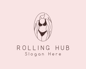 Sexy Woman Lingerie logo design