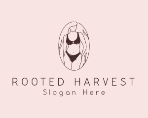 Sexy Woman Lingerie logo design