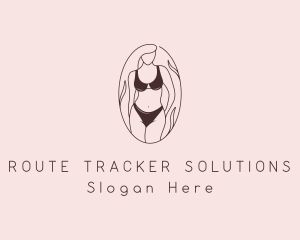 Sexy Woman Lingerie logo design