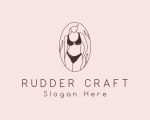 Sexy Woman Lingerie logo design