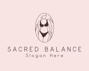 Sexy Woman Lingerie logo design