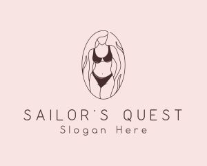 Sexy Woman Lingerie logo design