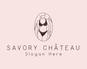 Sexy Woman Lingerie logo design