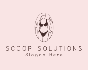 Sexy Woman Lingerie logo design