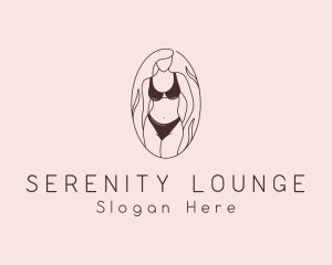 Sexy Woman Lingerie logo design