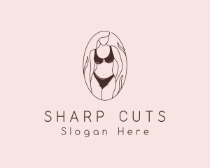 Sexy Woman Lingerie logo design