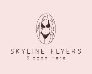 Sexy Woman Lingerie logo design