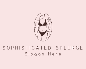 Sexy Woman Lingerie logo design