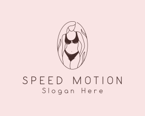 Sexy Woman Lingerie logo design