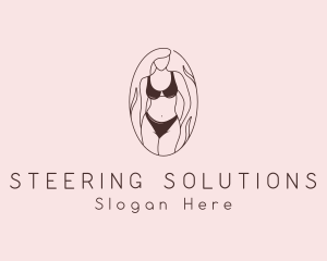 Sexy Woman Lingerie logo design